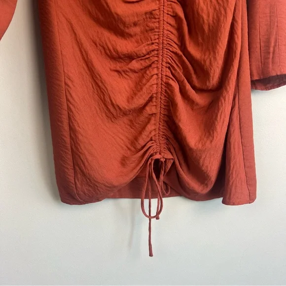 NWT SugarLips Fire Island Long Sleeve Ruched Dress Size Medium - Picture 6 of 11